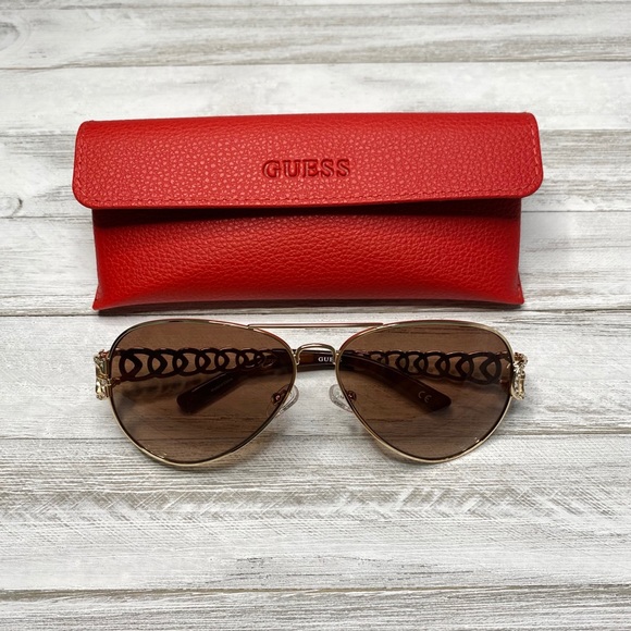 Guess Accessories - GBG Chain Temple Wrap Gradient Women’s Sunglasses